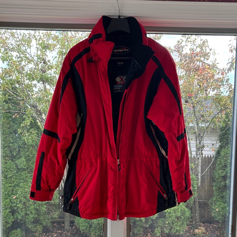 Obermeyer Crimson and Ebony Ski Jacket